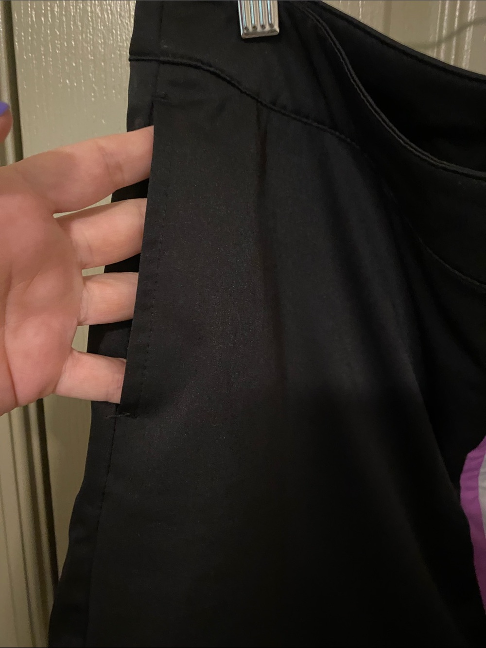 Lady Hagen Black Skort with Purple Trim - Picture 5 of 7